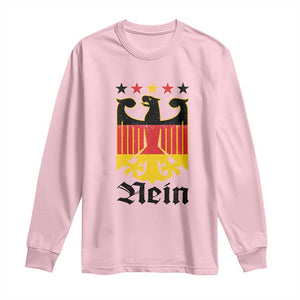 Funny German Eagle Long Sleeve Shirt Vintage Nein No Germany Souvenir Oktoberfest TS11 Light Pink Print Your Wear