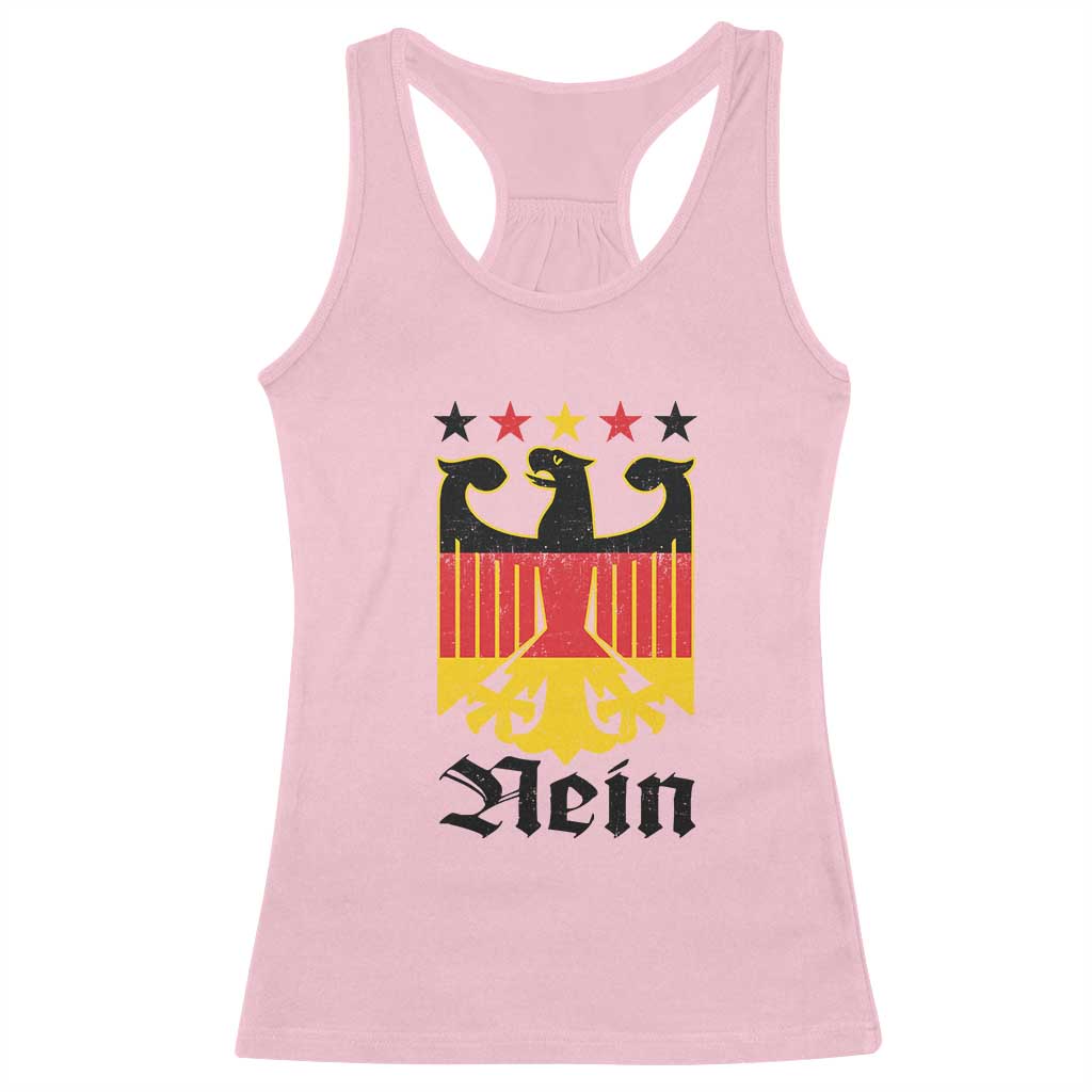 Funny German Eagle Racerback Tank Top Vintage Nein No Germany Souvenir Oktoberfest TS11 Light Pink Print Your Wear