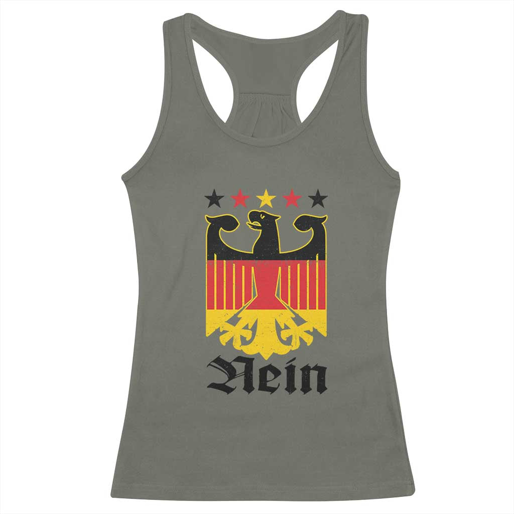 Funny German Eagle Racerback Tank Top Vintage Nein No Germany Souvenir Oktoberfest TS11 Military Green Print Your Wear