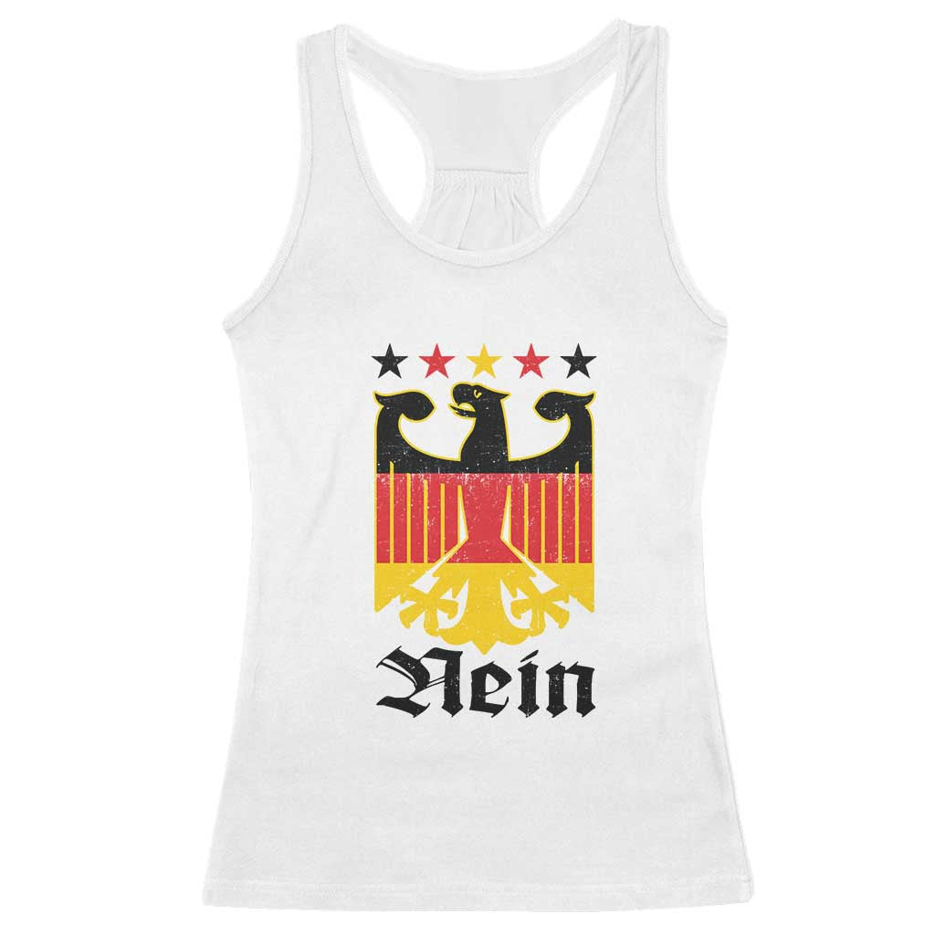 Funny German Eagle Racerback Tank Top Vintage Nein No Germany Souvenir Oktoberfest TS11 White Print Your Wear