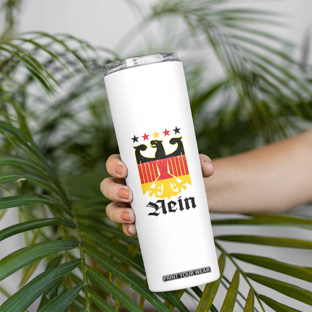 Funny German Eagle Skinny Tumbler Vintage Nein No Germany Souvenir Oktoberfest TS11 Print Your Wear