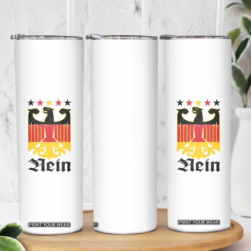 Funny German Eagle Skinny Tumbler Vintage Nein No Germany Souvenir Oktoberfest TS11 Print Your Wear