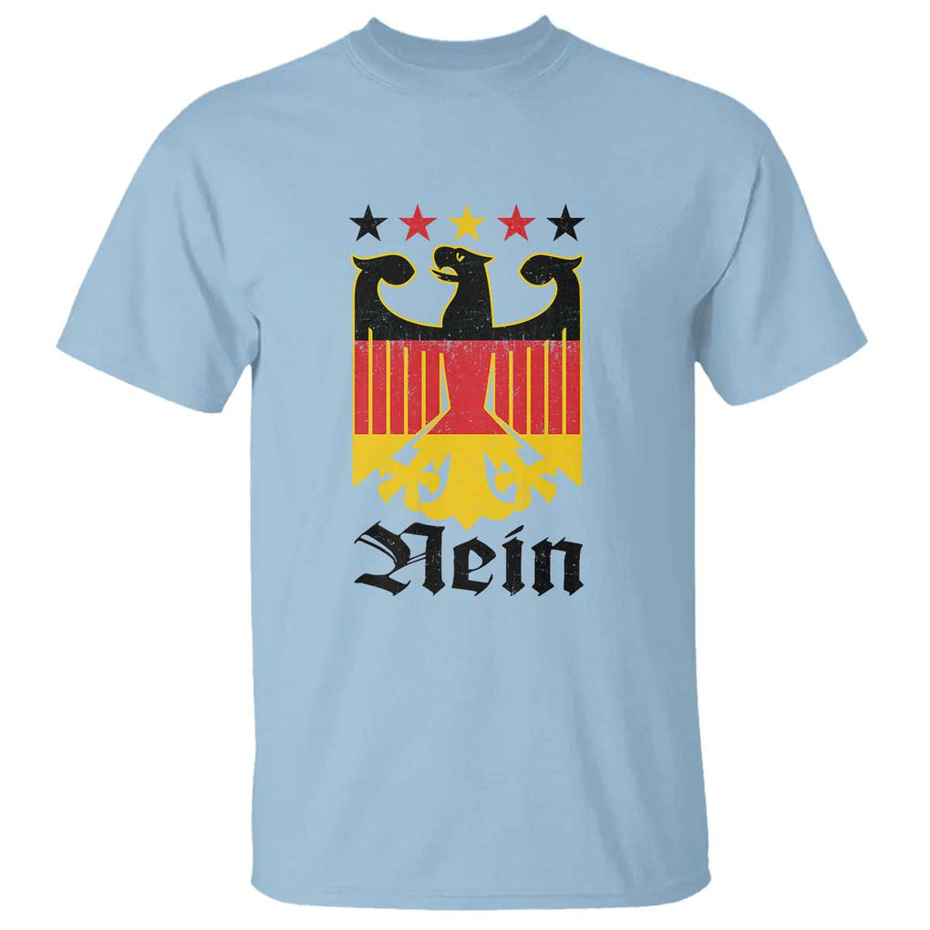 Funny German Eagle T Shirt Vintage Nein No Germany Souvenir Oktoberfest TS11 Light Blue Print Your Wear