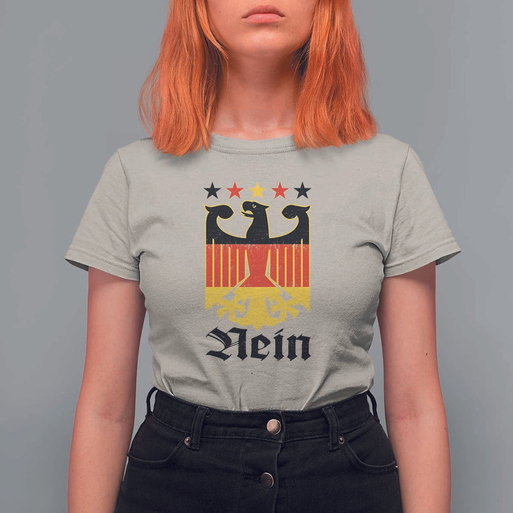 Funny German Eagle T Shirt For Women Vintage Nein No Germany Souvenir Oktoberfest TS11 Sand Print Your Wear