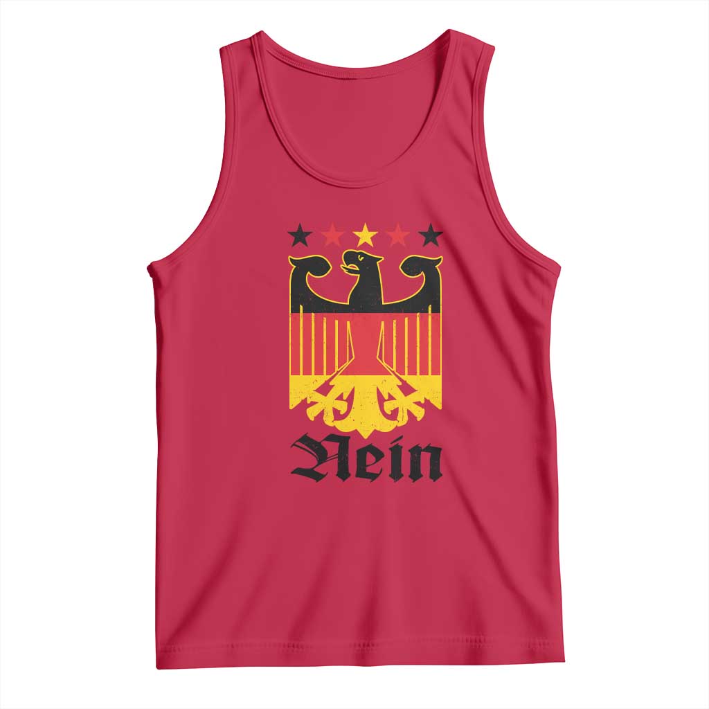Funny German Eagle Tank Top Vintage Nein No Germany Souvenir Oktoberfest TS11 Red Print Your Wear