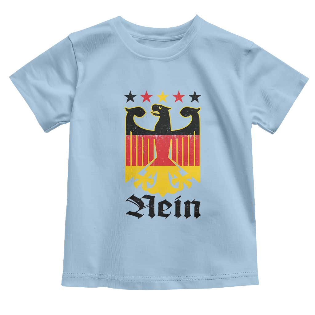 Funny German Eagle Toddler T Shirt Vintage Nein No Germany Souvenir Oktoberfest TS11 Light Blue Print Your Wear