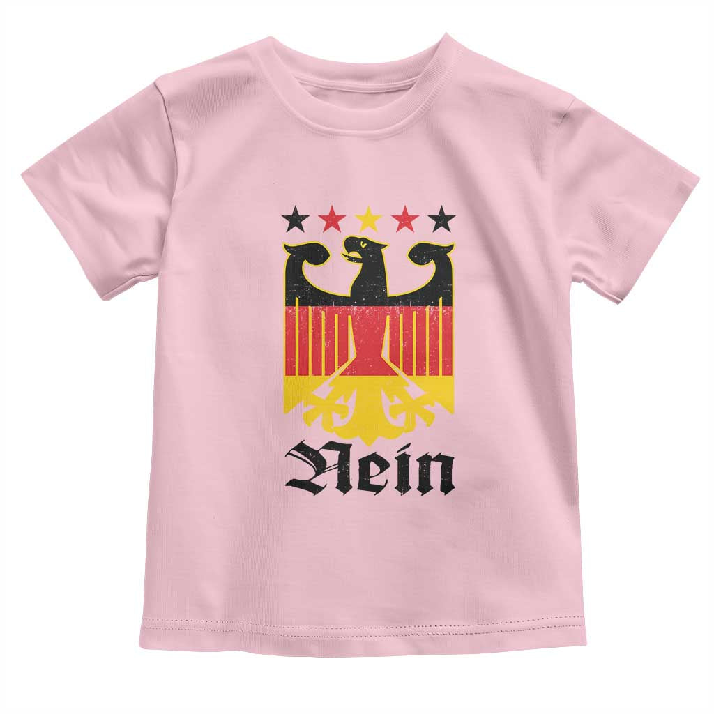 Funny German Eagle Toddler T Shirt Vintage Nein No Germany Souvenir Oktoberfest TS11 Light Pink Print Your Wear