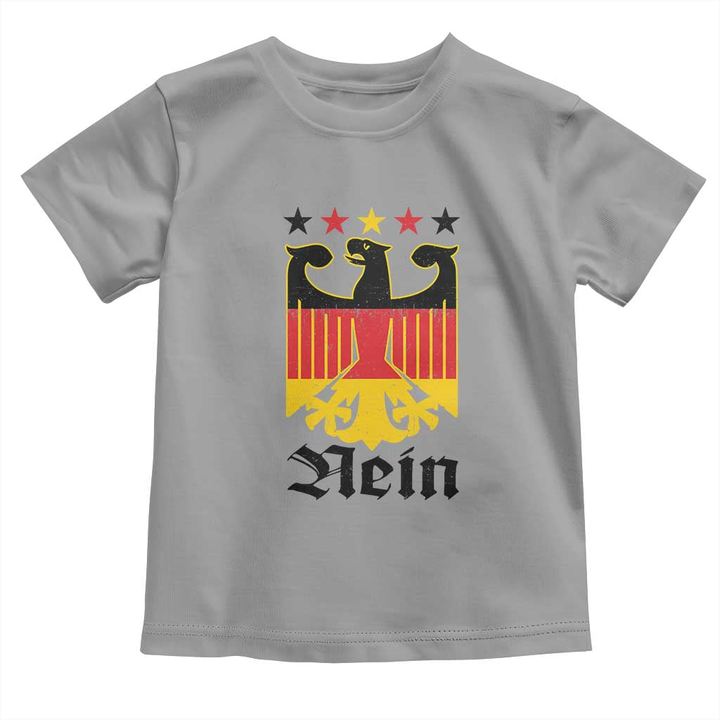 Funny German Eagle Toddler T Shirt Vintage Nein No Germany Souvenir Oktoberfest TS11 Sport Gray Print Your Wear