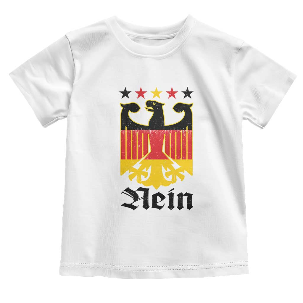 Funny German Eagle Toddler T Shirt Vintage Nein No Germany Souvenir Oktoberfest TS11 White Print Your Wear