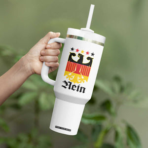Funny German Eagle Tumbler With Handle Vintage Nein No Germany Souvenir Oktoberfest TS11 Print Your Wear
