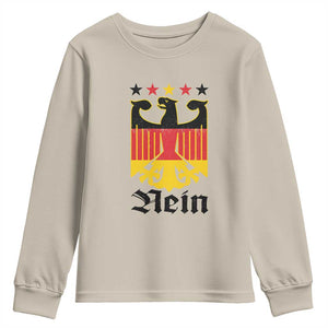Funny German Eagle Youth Sweatshirt Vintage Nein No Germany Souvenir Oktoberfest TS11 Sand Print Your Wear
