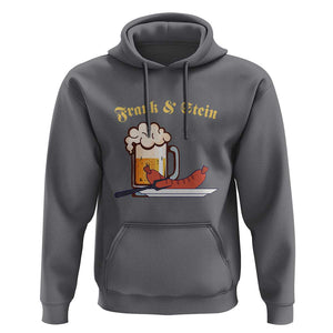 Funny Frank & Stein Hoodie German Beer Drinking Oktoberfest Sausage TS11 Charcoal Print Your Wear