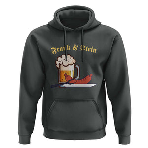 Funny Frank & Stein Hoodie German Beer Drinking Oktoberfest Sausage TS11 Dark Heather Print Your Wear