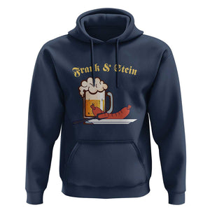 Funny Frank & Stein Hoodie German Beer Drinking Oktoberfest Sausage TS11 Navy Print Your Wear