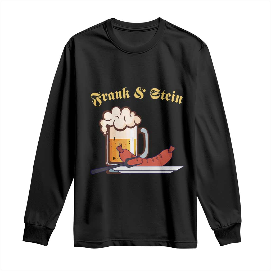 Funny Frank & Stein Long Sleeve Shirt German Beer Drinking Oktoberfest Sausage TS11 Black Print Your Wear