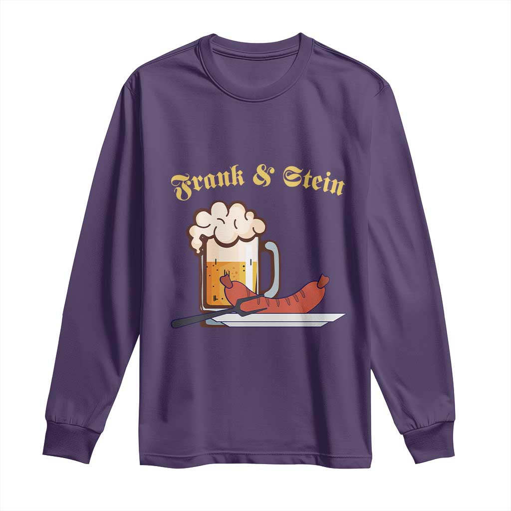 Funny Frank & Stein Long Sleeve Shirt German Beer Drinking Oktoberfest Sausage TS11 Purple Print Your Wear