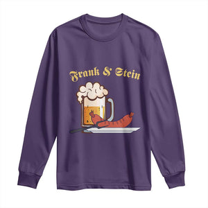 Funny Frank & Stein Long Sleeve Shirt German Beer Drinking Oktoberfest Sausage TS11 Purple Print Your Wear