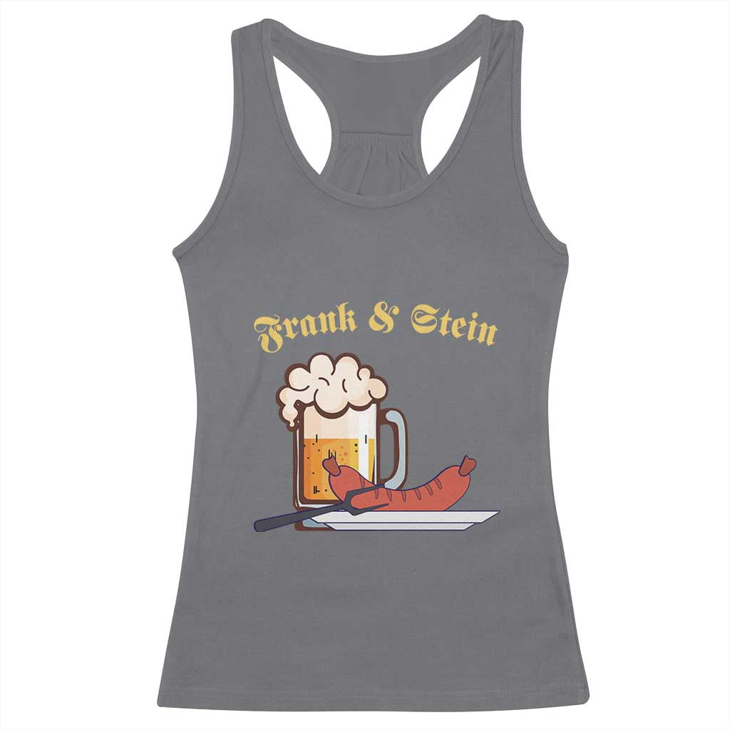Funny Frank & Stein Racerback Tank Top German Beer Drinking Oktoberfest Sausage TS11 Charcoal Print Your Wear