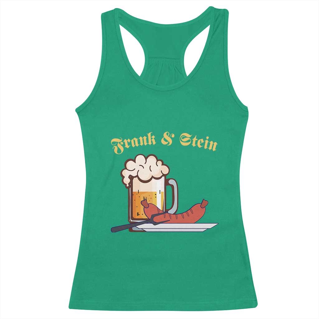 Funny Frank & Stein Racerback Tank Top German Beer Drinking Oktoberfest Sausage TS11 Irish Green Print Your Wear