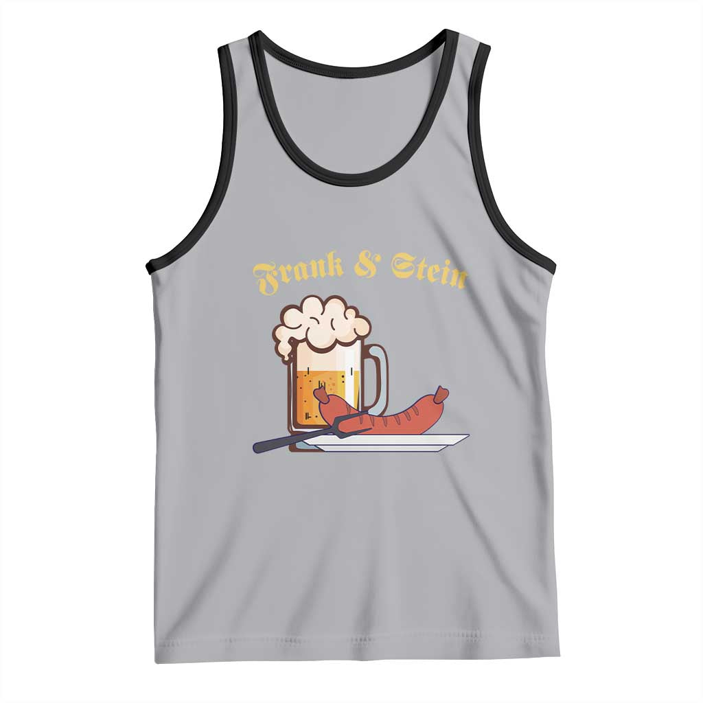 Funny Frank & Stein Tank Top German Beer Drinking Oktoberfest Sausage TS11 Athletic Heather Black Print Your Wear