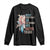 Native American Long Sleeve Shirt Never Underestimate An Old Woman With Native Blood Dreamcatcher TS11 Black Print Your Wear