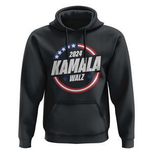 Kamala Walz 2024 Hoodie President Campaign American Flag Star TS11 Black Print Your Wear