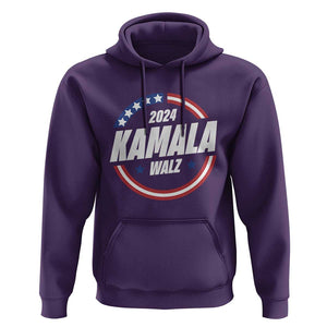 Kamala Walz 2024 Hoodie President Campaign American Flag Star TS11 Purple Print Your Wear