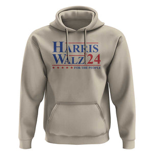 Harris Walz'24 Hoodie Presidential Election 2024 US Flag TS11 Sand Print Your Wear