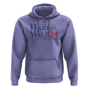 Harris Walz'24 Hoodie Presidential Election 2024 US Flag TS11 Violet Print Your Wear