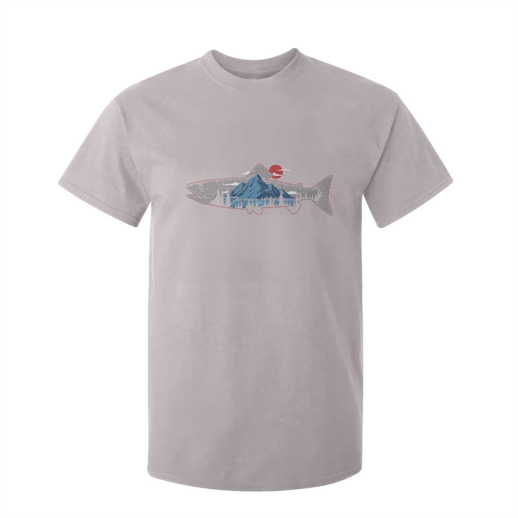 Trout Fly Fish Nature Montane Forest Fishing Camping T Shirt For Kid TS11 Ice Gray Print Your Wear