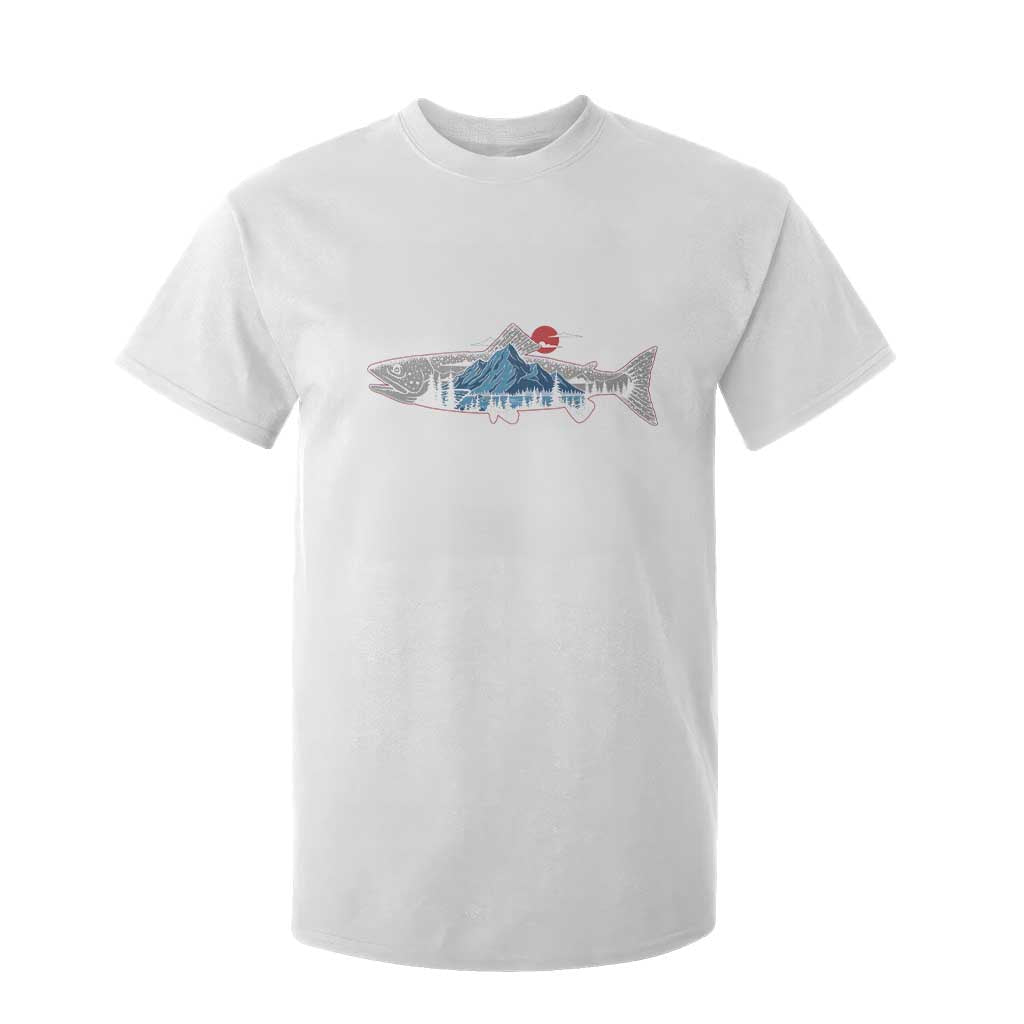 Trout Fly Fish Nature Montane Forest Fishing Camping T Shirt For Kid TS11 White Print Your Wear