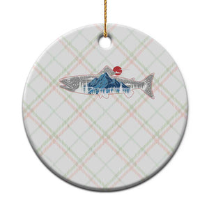 Trout Fly Fish Nature Montane Forest Fishing Camping Ceramic Ornament TS11 1pc Christmas Plaid Print Your Wear
