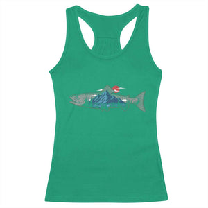Trout Fly Fish Nature Montane Forest Fishing Camping Racerback Tank Top TS11 Irish Green Print Your Wear