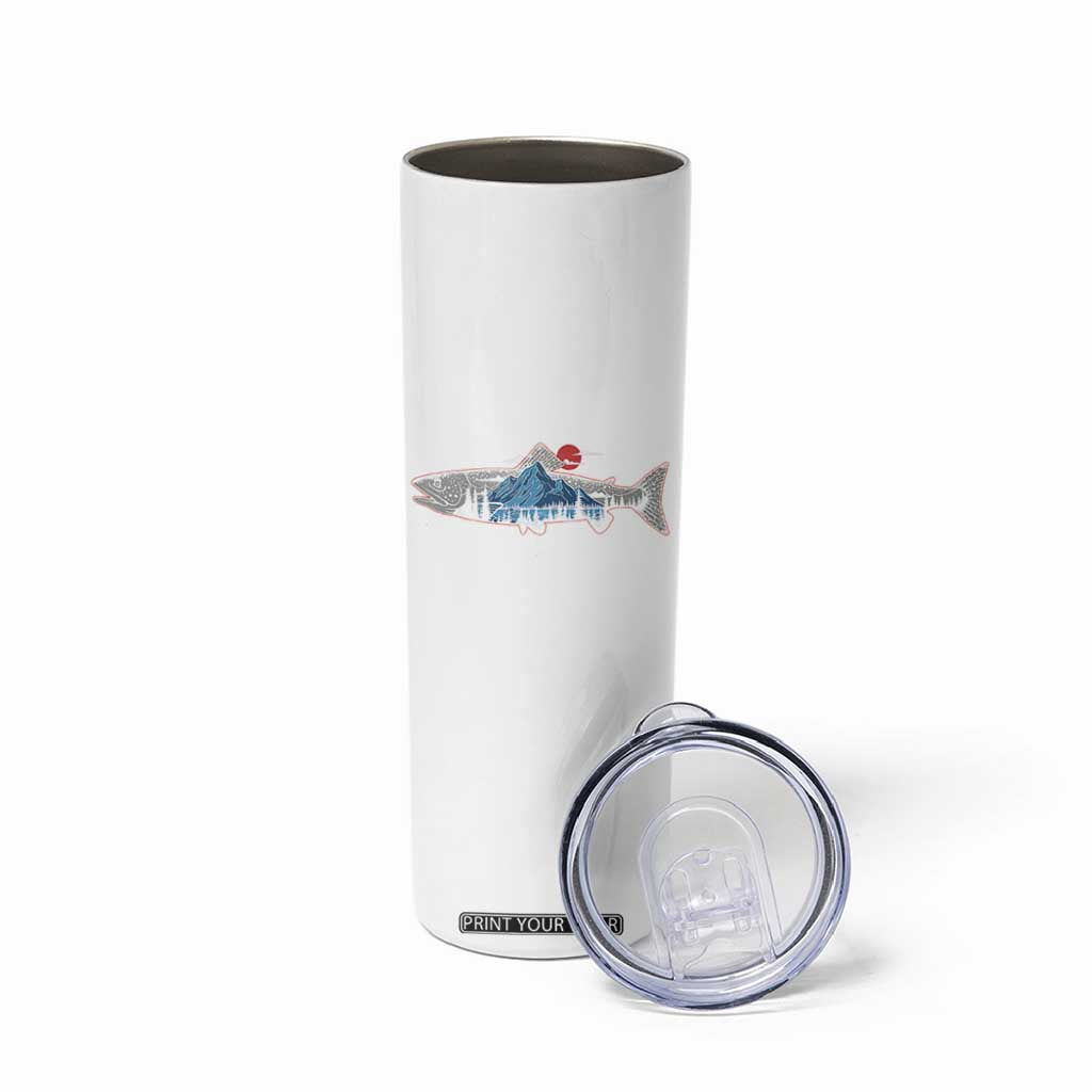 Trout Fly Fish Nature Montane Forest Fishing Camping Skinny Tumbler TS11 Print Your Wear