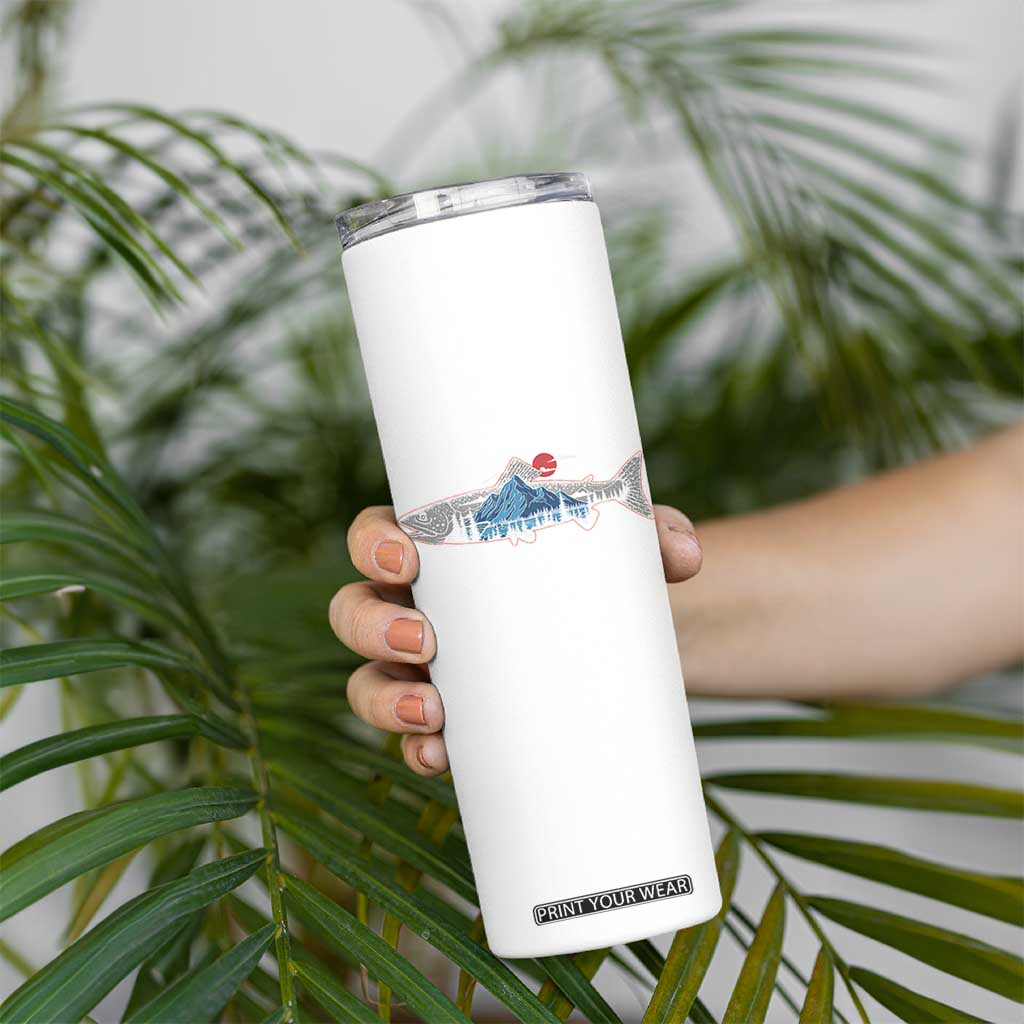 Trout Fly Fish Nature Montane Forest Fishing Camping Skinny Tumbler TS11 Print Your Wear