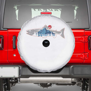 Trout Fly Fish Nature Montane Forest Fishing Camping Spare Tire Cover TS11 White Print Your Wear