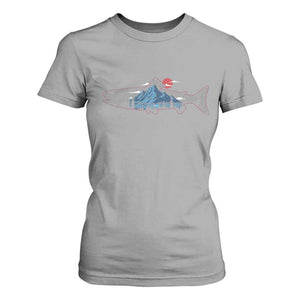 Trout Fly Fish Nature Montane Forest Fishing Camping T Shirt For Women TS11 Sport Gray Print Your Wear