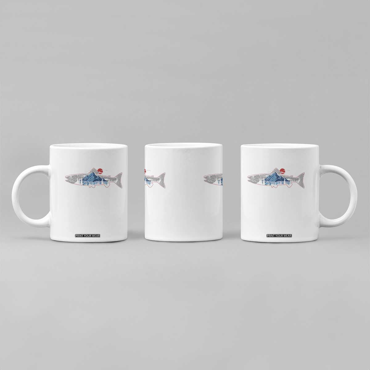 Trout Fly Fish Nature Montane Forest Fishing Camping Coffee Mug TS11 Print Your Wear