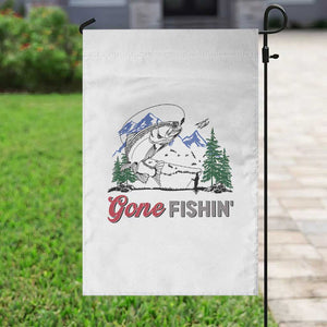 Gone Fishing Garden Flag Trout Fishing Lover Montane Forest TS11 Print Your Wear