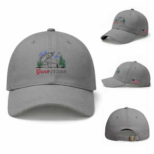 Gone Fishing Baseball Cap Trout Fishing Lover Montane Forest TS11 Baseball Cap Universal Fit Sport Gray Print Your Wear