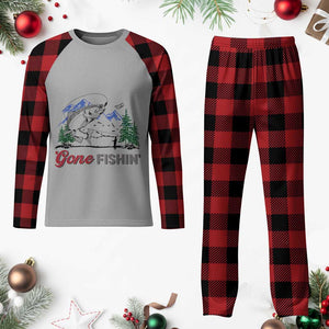 Gone Fishing Plaid Pajama Set Trout Fishing Lover Montane Forest TS11 Buffalo Plaid Print Your Wear
