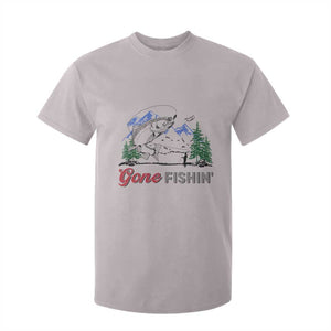 Gone Fishing T Shirt For Kid Trout Fishing Lover Montane Forest TS11 Ice Gray Print Your Wear