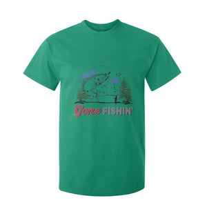 Gone Fishing T Shirt For Kid Trout Fishing Lover Montane Forest TS11 Irish Green Print Your Wear