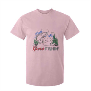 Gone Fishing T Shirt For Kid Trout Fishing Lover Montane Forest TS11 Light Pink Print Your Wear