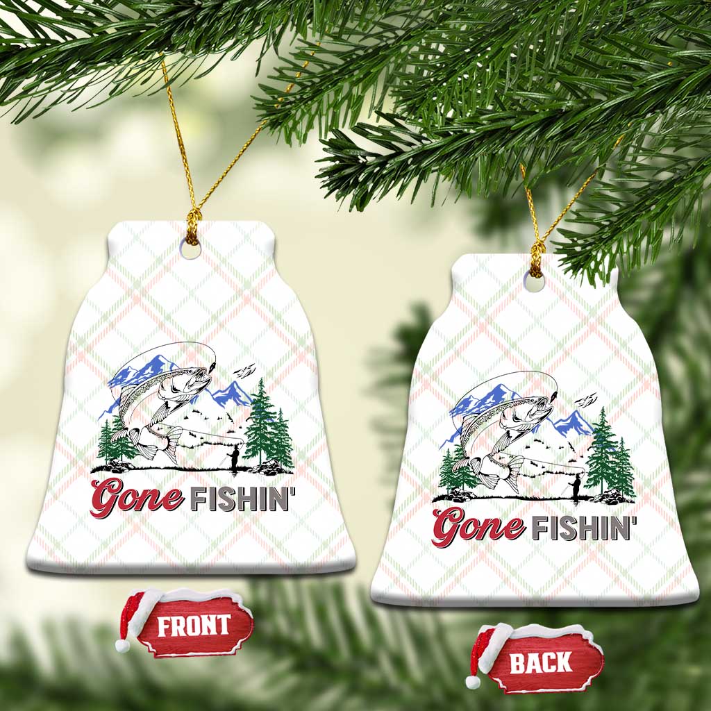 Gone Fishing Ceramic Ornament Trout Fishing Lover Montane Forest TS11 Print Your Wear