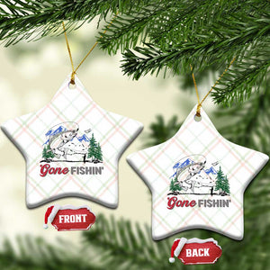 Gone Fishing Ceramic Ornament Trout Fishing Lover Montane Forest TS11 Print Your Wear