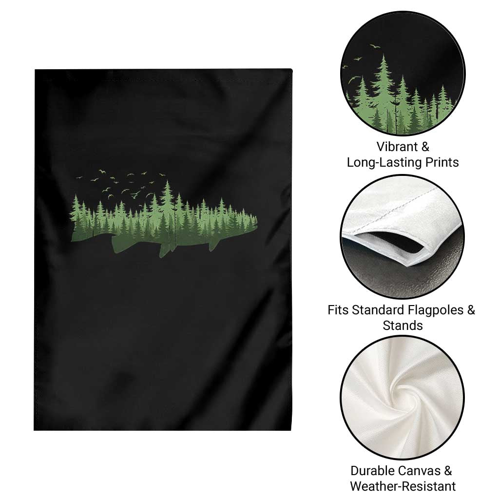 Trout Fly Fishing Outdoor Forest Nature Wildlife Fisherman Garden Flag TS11 Print Your Wear