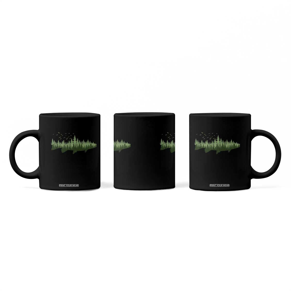 Trout Fly Fishing Outdoor Forest Nature Wildlife Fisherman Coffee Mug - TS11 Print Your Wear