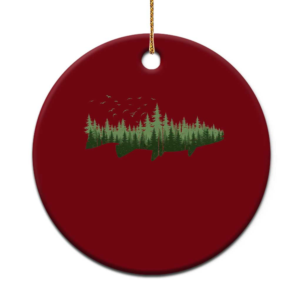 Trout Fly Fishing Outdoor Forest Nature Wildlife Fisherman Ceramic Ornament TS11 1pc Red Print Your Wear