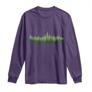Trout Fly Fishing Outdoor Forest Nature Wildlife Fisherman Long Sleeve Shirt TS11 Purple Print Your Wear